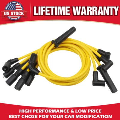 Juego de 7 cables de bujía duraderos de 8 mm para GMC Savana 1500 y 2500, Sonoma 4,3 L V6 Foto 1 de 4