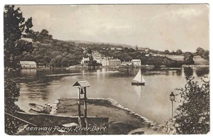 DEVON - GREENWAY FERRY, RIVER DART 1926 Postcard (nr TOTNES & DARTMOUTH) - Foto 1 di 1
