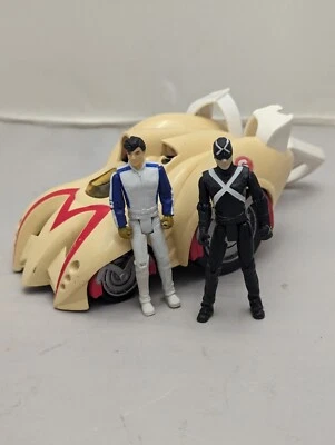 Figura de acción Speed Racer + Racer X 5" de 2008 Battle Morph Mach 6 Hot Wheels Foto 1 de 4