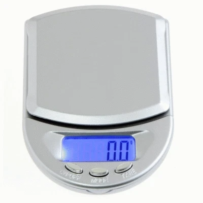 Nuova mini bilancia digitale LCD tascabile argento per gioielli 500 g / 0,1 g... - Immagine 1 di 2