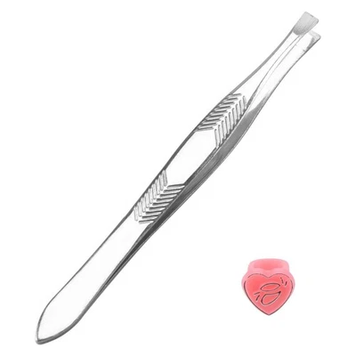 Color Argento Acciaio Inox 88.9cm Lunghezza Pinzette per Sopracciglia - Immagine 1 di 4