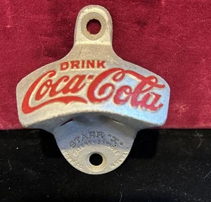Vintage Getränk Coca-Cola Wandhalterung Starr X Flaschenöffner Germany Gusseisen - Bild 1 von 10