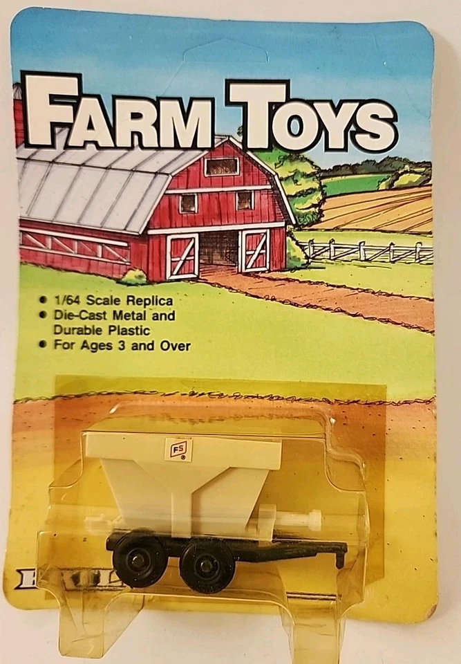 Carro esparcidor de vagones de grano 1/64 ERTL Farm Toys de colección amarillo, F,S RARO de colección  Foto 1 de 4