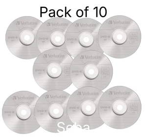 Verbatim DVD-R Blank Media 16x Speed  4.7GB  Blank Discs In Sleeves Pack of 10 - Picture 1 of 1