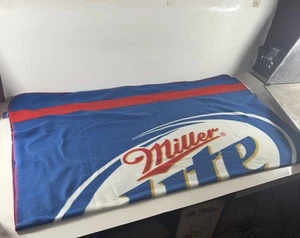 Officially Licensed Miller Light Fleece Blanket Throw 51” X 60” - Picture 1 of 14