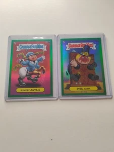 2024 Garbage Pail Kids Chrome 7 Green Refractor Cards - Picture 1 of 4