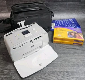 HP PhotoSmart Portable Printer with Kodak Paper and Case Bundle - Picture 1 of 12