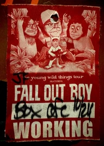 FALL OUT BOY -YOUNG WILD THINGS TOUR- OCT 24, 2007 -NOKIA LIVE - BACKSTAGE PASS - Picture 1 of 1