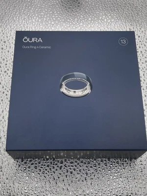 Oura Ring Gen 4, Ceramic Midnight, Size 13 New - Image 1 of 3