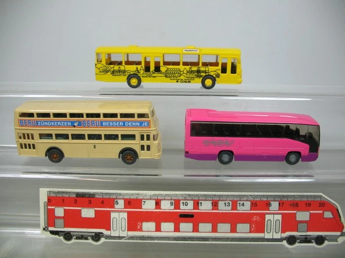 3X H0 1:87 Autobus Mercedes-Benz MB Goslar+O 404 Büssing Beru TOP #AE186-0,5 - Immagine 1 di 1