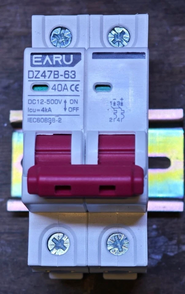 Sicherungsautomat DC 12-500V  40Ah Neu - Bild 1 von 1