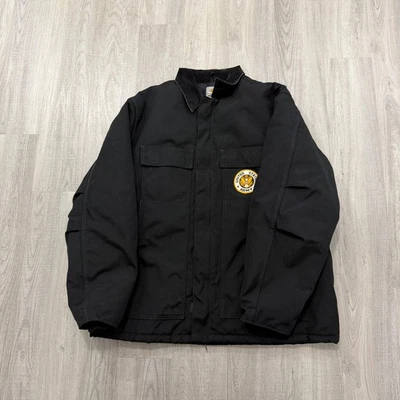 Carhartt Yukon Extremes Arctic Coat Jacket Mens XL Black C55 Quilt Lined Marines - Image 1 of 4