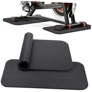  2PCS Non-Slip Mat Compatible with 5MM Double-sided Non-slip Peloton Bike Mat - Picture 1 of 8