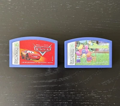 RARE RETIRED CARS + BACKYARDIGANS LEAP FROG LEAPSTER GAME CARTIDGES DISNEY  - Image 1 of 4