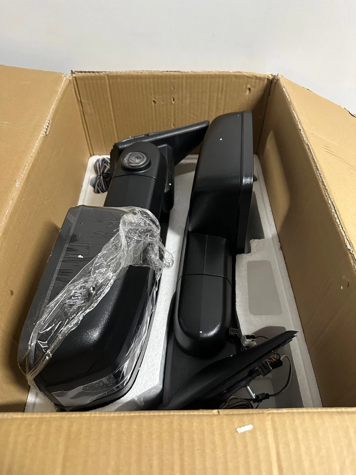 Señales de espejos retrovisores de remolque con lente ahumada para Dodge Ram 1500 2009-2018 10-18 Ram 2500 3500 Foto 1 de 1