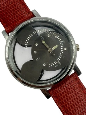 Disney Mickey Mouse Head See Through Watch New Battery Hadley Roma Band  - Image 1 of 4