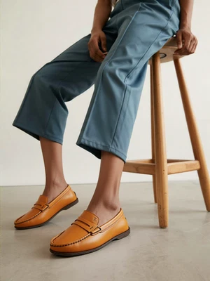 Mocassins Tod’s En Cuir Marron City Gommino Pour Femmes Taille EU 35 US 5 - Photo 1/4