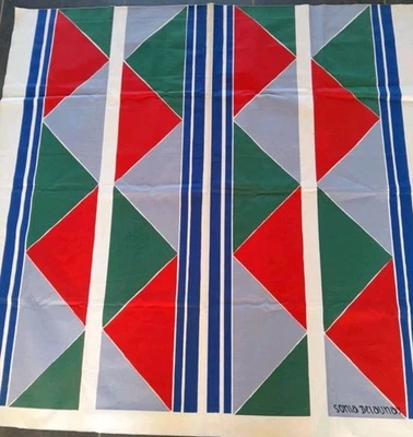 Sonia DELAUNAY –Sérigraphie sur toile – Modèle « Arlequin ».ARTCURIAL 140x134cm - Photo 1/2