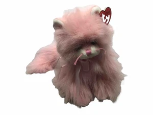 ⭐️ JEWELED ⭐️ 2006 TY Classic Long-haired Pink CAT - Beanie - NEW WITH TAGS - Picture 1 of 5