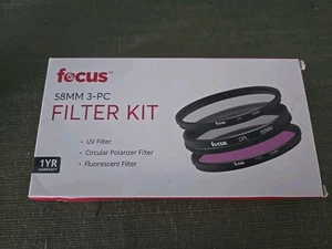 58MM 3-PC Filter Kit UV Filter/Circular Polarized Filter/Fluorescent Filter - Picture 1 of 4