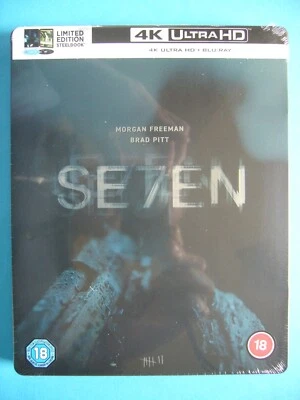 Se7en (Seven) Limited Edition 4K UHD & Blu-Ray Steelbook New Sealed - Image 1 of 4