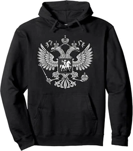 New Limited Russian, Crest Coat of Arms Hoodie Made In USA - Picture 1 of 4