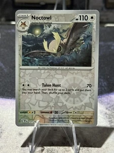 Pokemon Noctowl 127/162 Sv05: Temporal Forces Reverse Holo - Picture 1 of 2