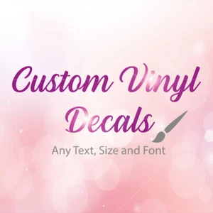 Custom Personalised Name/Word Cut-Vinyl Decal Sticker Fancy Script Font Styles  - Picture 1 of 4