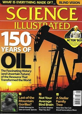 Science Illustrated Magazine Oil Mountain Gorillas Crows Robotic Theater Vision - Imagem 1 de 4