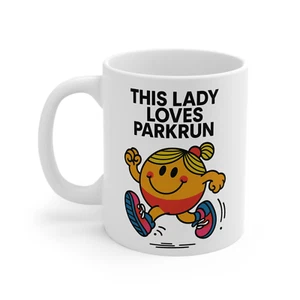 This Lady Loves Parkrun 11 Unzen Becher - Keramik Geschenk für weibliche Läufer - Bild 1 von 4
