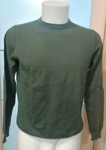 MAGLIA MAGLIONE UOMO AX ARMANI EXCHANGE TG. M SUN68 - VERDE MILITARE CON TOPPE - Picture 1 of 7