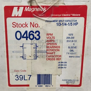 ~Discount HVAC~ OV-0463 - Emerson - MagnTek Permanent Split Capacitor Motor - Picture 1 of 1