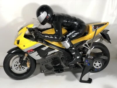 Vintage TYCO Suzuki GSX-R 1000 RadioControl RC Motorcycle '04 Racing Rare Yellow - Image 1 of 4