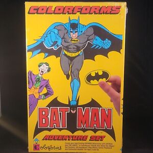 Vintage 1989 Batman Colorforms Adventure Set New Sealed Cartoon Comic Book Joker