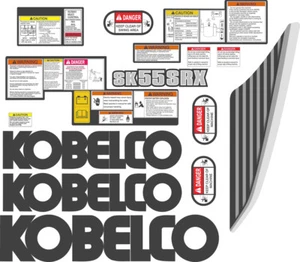 Kobelco SK55 Aufkleber Set. Der kompletteste Aftermarket Kit auf dem Markt - Bild 1 von 4