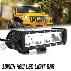 10'' LED Work Light Bar Spot Driving Offroad Car ATV 4WD SUV Truck Bumper Lamp - Bild 1 von 10