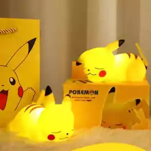 Pokemon Pikachu Night LED Light Childrens Bedroom Kids Cute Anime Toy Gift Box - Picture 1 of 15