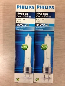 2 PIECES PHILIPS 150015 211194 CPO-T WHITE 45W/628 XTRA PGZ12 MASTER COSMOWHITE - Picture 1 of 4