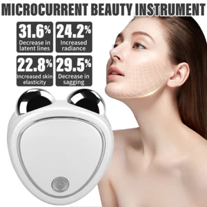 NEW Microcurrent Face Lifting Massager Skin Tighten mini Face Device Roller Gift - Picture 1 of 14