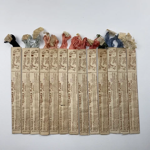 Antique Silk Treads Brainerd & Armstrong Roman Floss Set Of 13 Cover