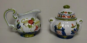 Sigma Italy CARNATION Creamer & Open Sugar Bowl Set BEST - Picture 1 of 2