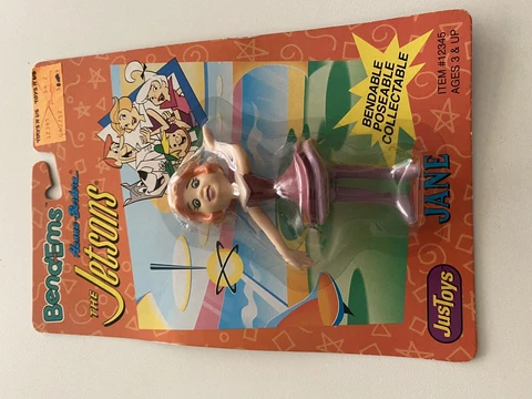VINTAGE 1992 BEND-EMS HANNA-BARBERA THE JETSONS JANE FIGURE JUST TOYS SEALED Cover