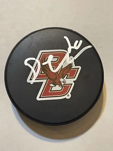 Boston College Eagles DEAN LETOURNEAU Signed Hockey Puck - Picture 1 of 1