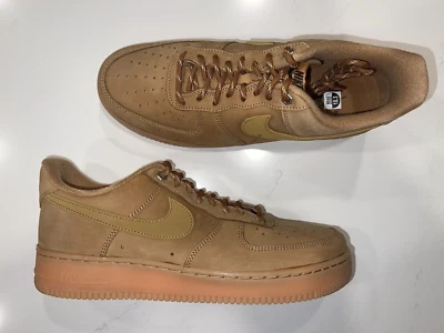 男子 Nike Air Force 1 低帮 "Flax" 2019 鞋 - 款式 # CJ9179 200- 尺码 10.5-全新 — 第 1/4 张图片