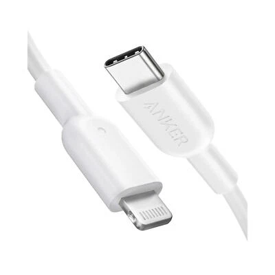 321 USB-C Cable (6ft,White) iPhone 13 Pro 12 Pro Max 12 11 X XS - Image 1 of 4