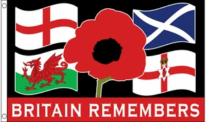 Großbritannien erinnert sich Militär große Polyester 5 Fuß x 3 Fuß Flagge *LETZTE* - Bild 1 von 3