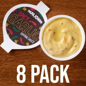 Papa John's Spicy Garlic Dipping Sauce Breadstick Pizza Dip 1oz Packets - 8 Pack - Picture 1 of 1