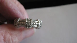 NICE JUDITH RIPKA STERLING SILVER RING, SIZE 8 - Picture 1 of 3