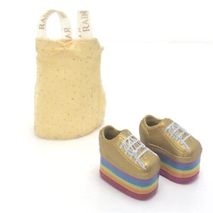 Bambola Rainbow High Sunny Madison serie 1 giallo scintillante vestito moda vestiti - Foto 1 di 10