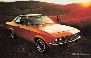 1973 Opel Manta Postcard Trenton N.J. Coleman Buick-Opel Classic Car        B2 - Picture 1 of 2